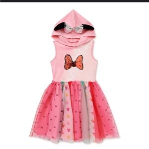 Disney Girls' Minnie Mouse Hooded Cosplay Dress